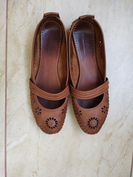 Kožené balerínky, 40