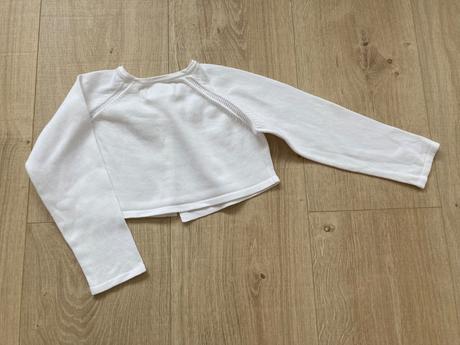 Biele úpletové bolerko, zara,98