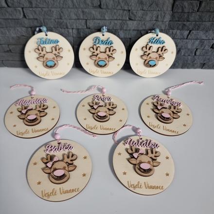 Drevene ozdôbky na stromček, 