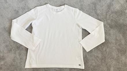Biele hladké tričko zara, zara,158