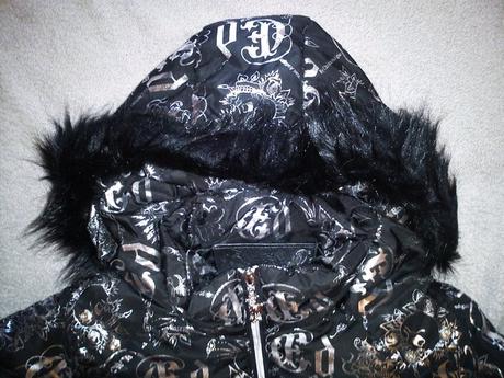 Luxusna zimna bundicka s kapuckou ed hardy vel.s, ed hardy,s