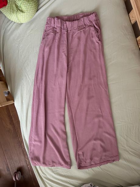 Široké letné nohavice, s