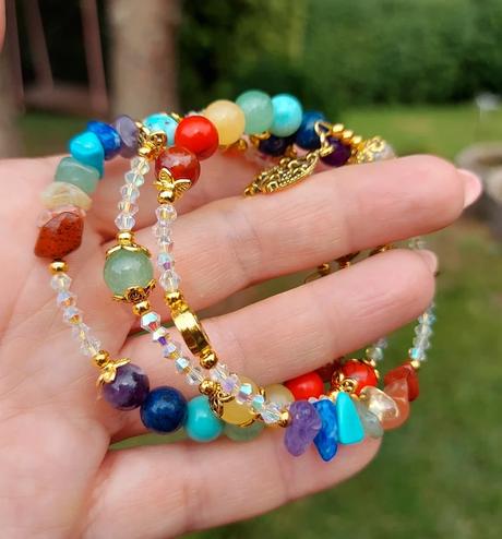 Čakrový náramok z minerálov - v harmónii, 