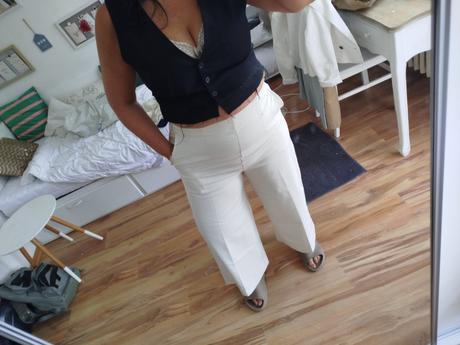 Elegantné nohavice 7/8, h&m,44