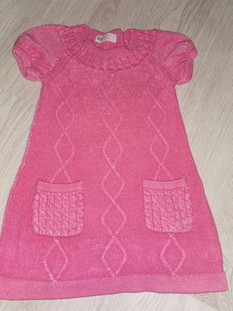 Pletené šaty 3-4roky, h&m,104