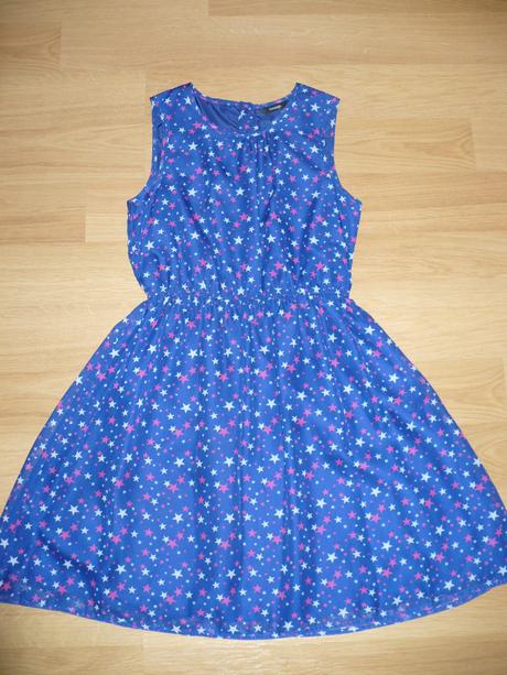 Modré šatičky s hviezdičkami, george,152