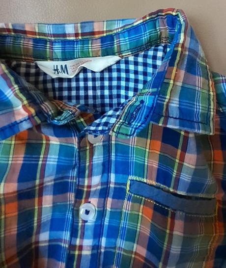 Komplet podšitá košeľa aj nohavice, h&m,104