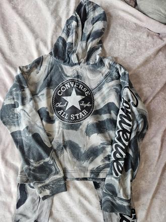 Suprava legin 7/8 a zateplenej mikiny velkost 155-, converse,152
