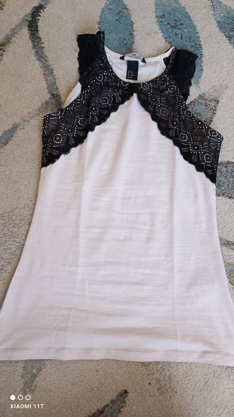 Dámsky top s čipkou, veľ. s 36, h&m,s