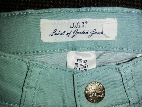 Tenké mentolové nohavice, l.o.g.g.,92