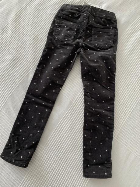 Nohavice s hviezdičkami, h&m,104