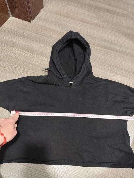 Crop-topová mikina s kapucňou veľ. s, s