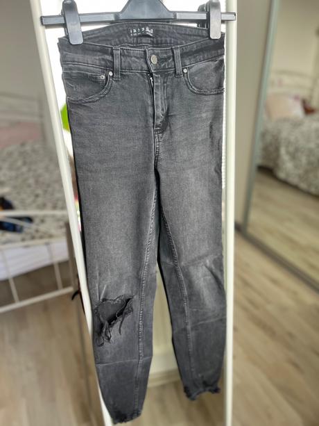 Primark skinny uzke jeans džinsy rifle čierne, primark,xs