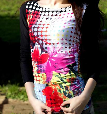 Tričko infinite so swarovski krištáľmi, xs