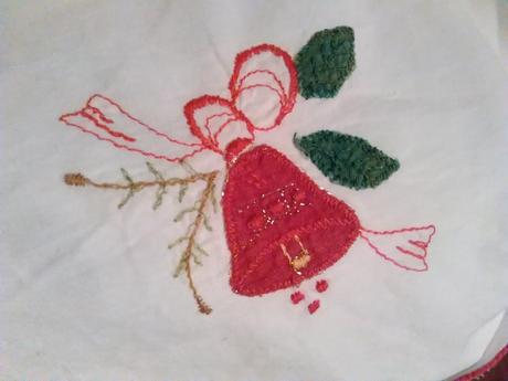 Obrus okrúhly vianočný, 