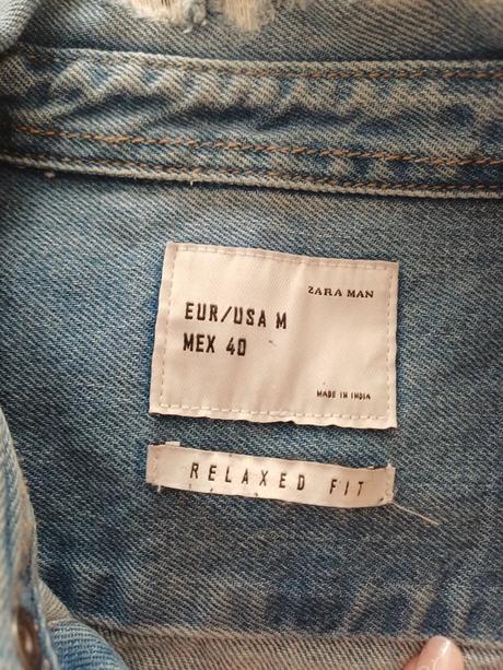 Hrubá pánska riflová košeľa/bunda zara man č.s/m, zara,m