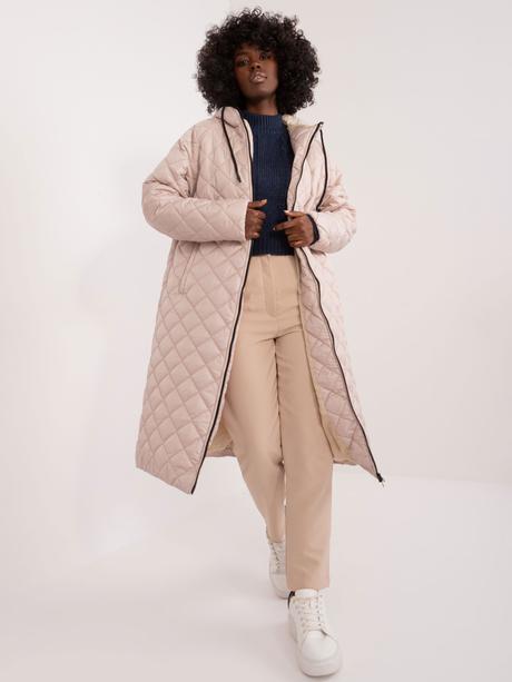 Dámska prechodná bunda hana pudrová, l / m / s / xl