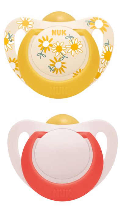 Nuk silikónový sumlík star 6-18m, 2ks, nuk