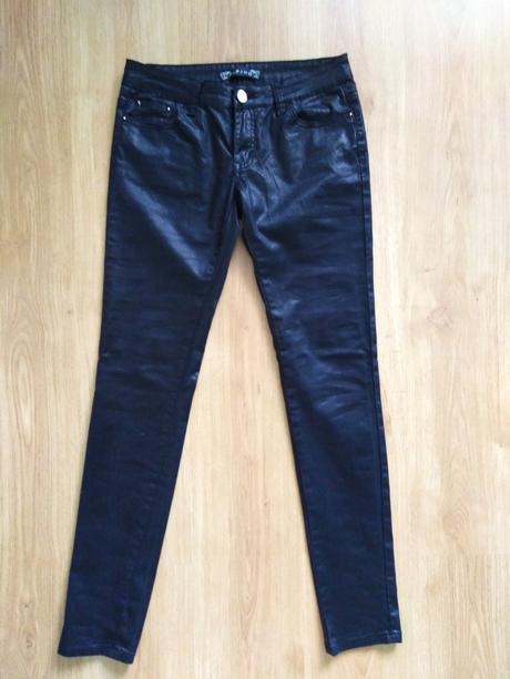 Lesklé nohavice 36/38, m