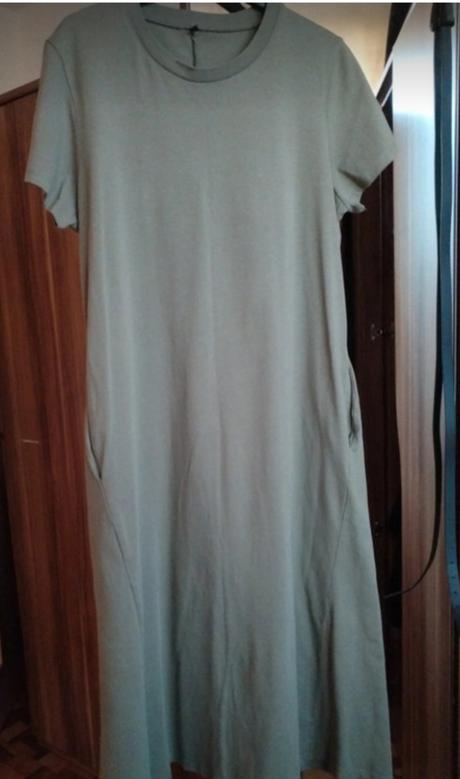 Tričkove šaty v kaki farbe, xxl