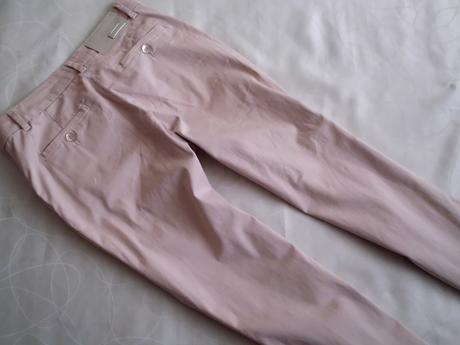7/8 chino béžovo pudrovo ružová farba 38, armani,m