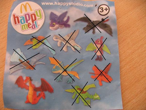 Výmena a darovanie drakov z Mc Donald