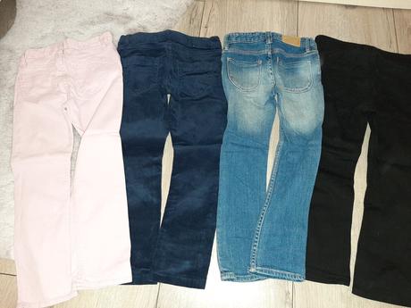 Balíček nohavice, riflíky, 110 /116, 104–116