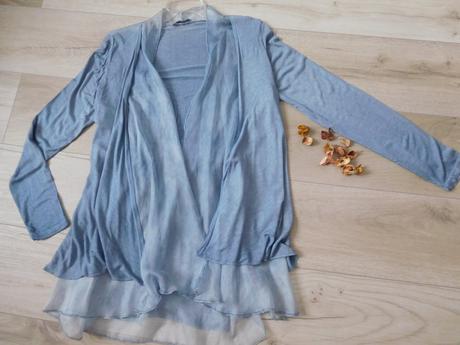 Blejzer ľahučký vzdušný, padavá látka-38/40 v, bav, 38