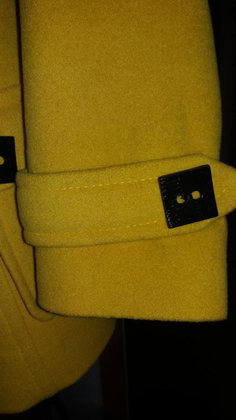 Horčicový kabátik, s