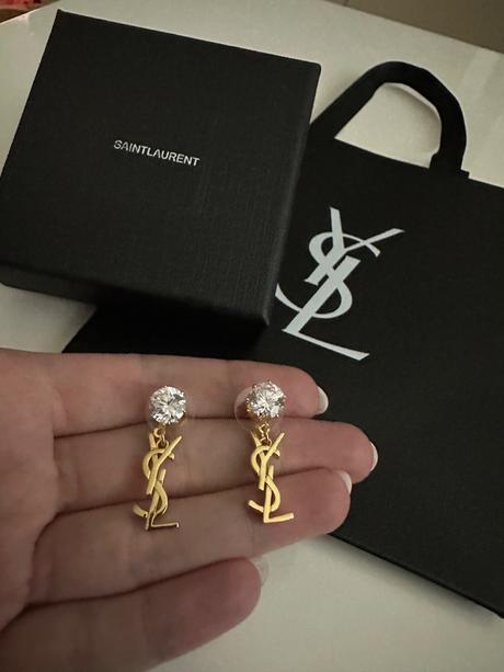 Nové nenosené náušnice ysl, yves saint laurent