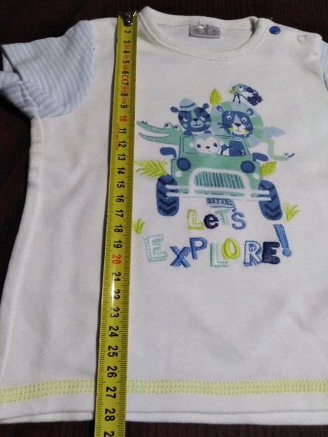 Bielo modré pyžamko, f&f,68