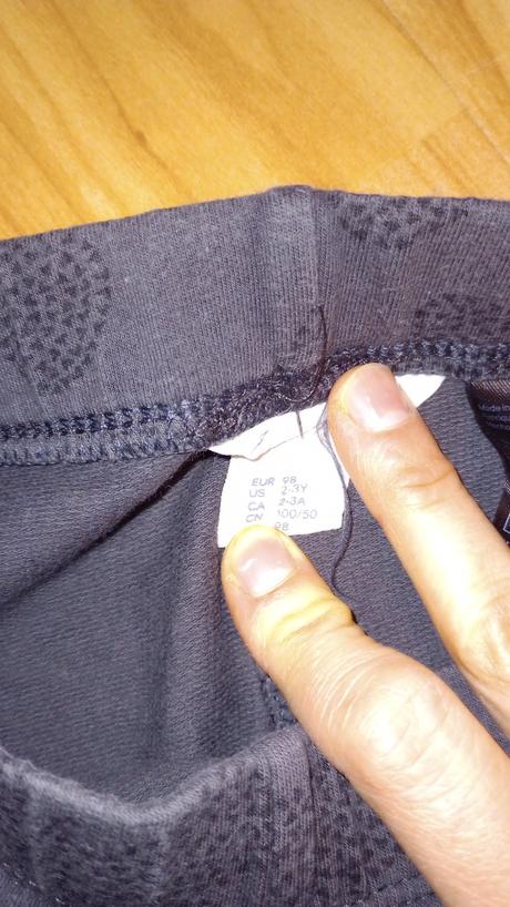 Teplejšie legínky, h&m,98