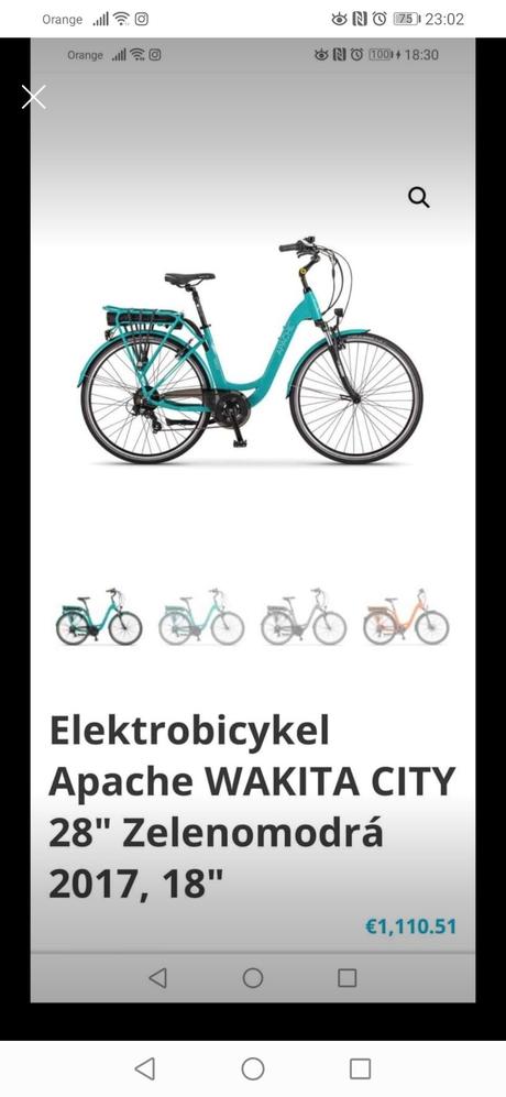 Retro elektrobicykel, apache