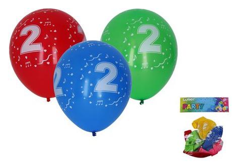 Balóny s číslom 2.-5ks,