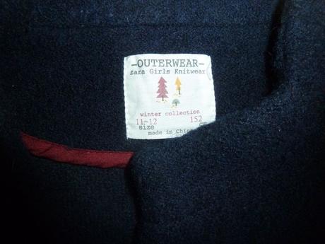 Vlnený prechodný kabátik zara, zara,152