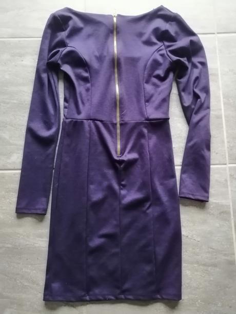 Temnofialové šaty missselfridge v36, pružné, miss selfridge,36