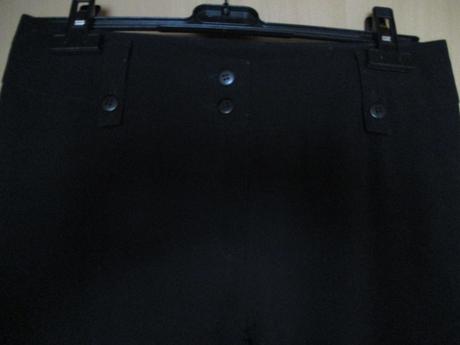 Klasické čierne nohavice, široké, 36