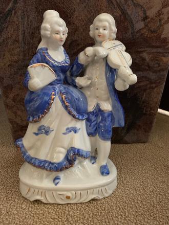 Modrá soška dekoracia / na bále, 