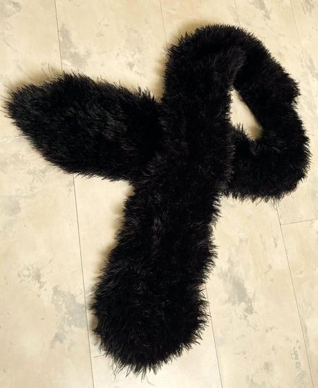 Luxusná kožušina prehoz na šaty, 