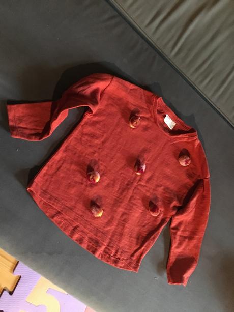 Zaujímavé príjemné teplejšie tričko / tenká mikina, zara,116