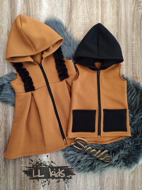 Tepláková vesta- hrubá, 86 - 128