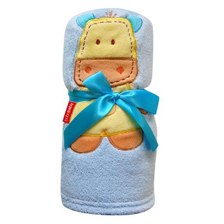 Jemná velúrová deka s veľkou aplikáciou zvieratka ,