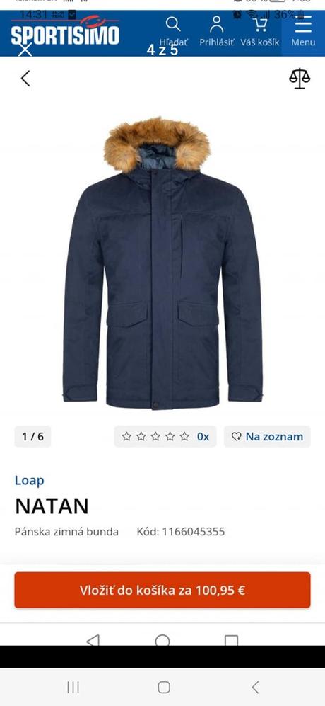 Zimna bunda loap, loap,m