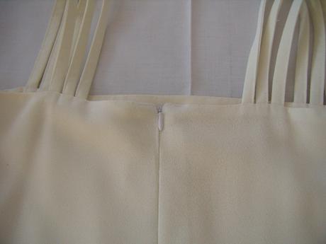 Smotanové/vanilkové šaty s kabatikom, 42