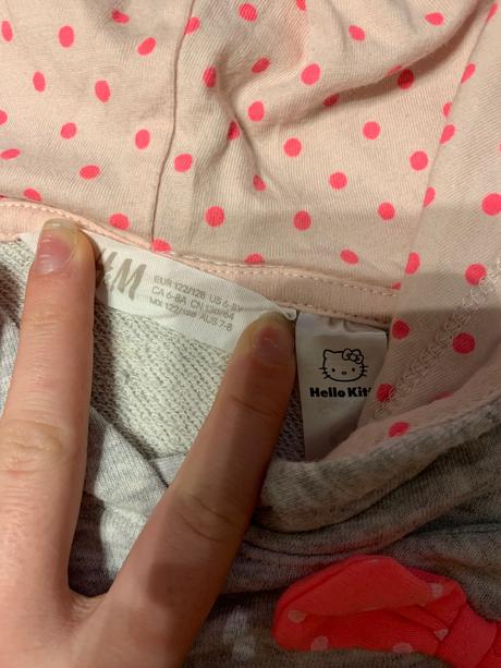 Hello kitty šaty, h&m,122