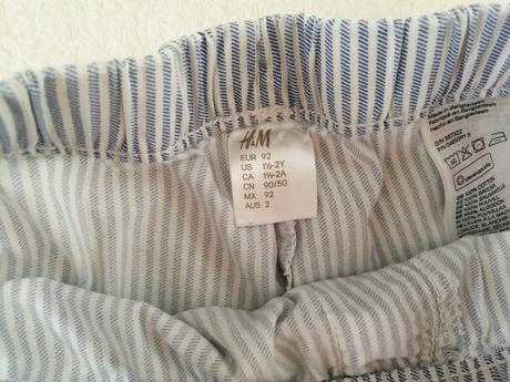 Šortky 92, h&m,92