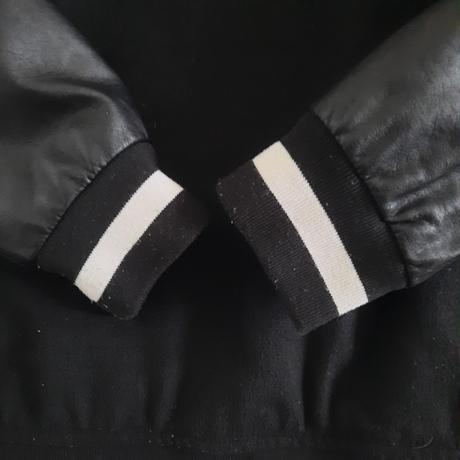 Bombera s koženkovými rukávmi, lindex,152