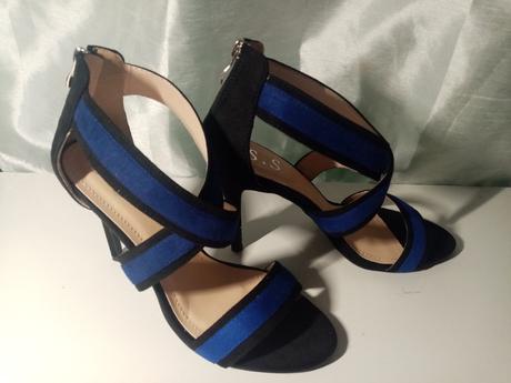 Čierno modré sandále, 40