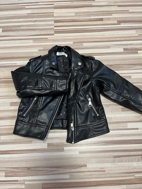 Kožena bundička, h&m,98