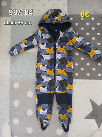 Prechodny softshellovy overal 98/104, lupilu,104